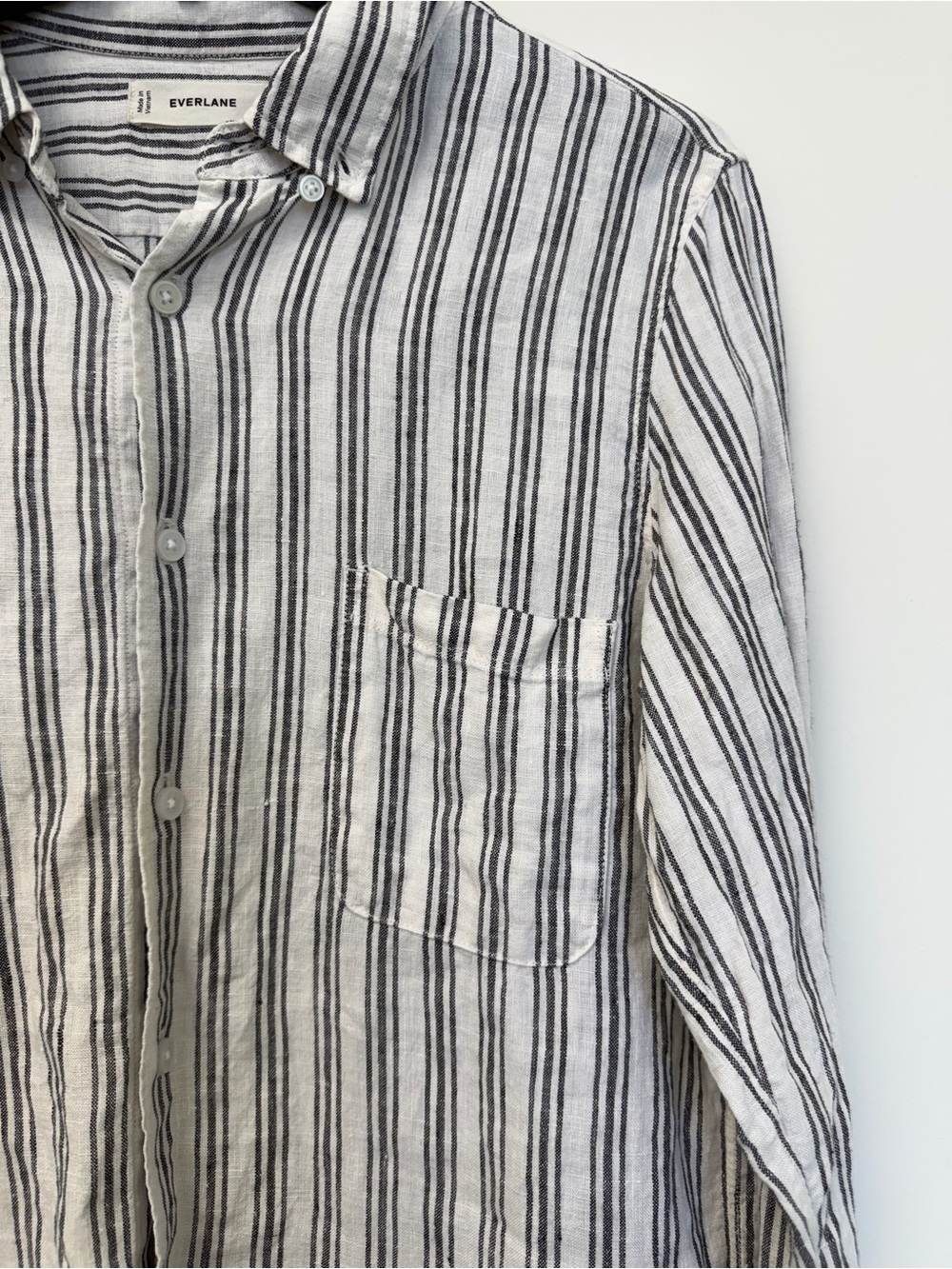 Everlane Men's 100% Linen Button-Up Shirt - Small - Picture 4 of 9